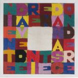 ALIGHIERO BOETTI (Torino 1940 - Roma 1994) Niente da vedere niente da mostrare, 1987 Ricamo, cm.