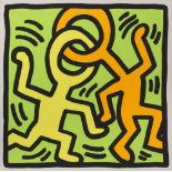 DUE SERIGRAFIE E UNA FOTO foto di Keith Haring. Non firmate. Misure cm. 40 x 40