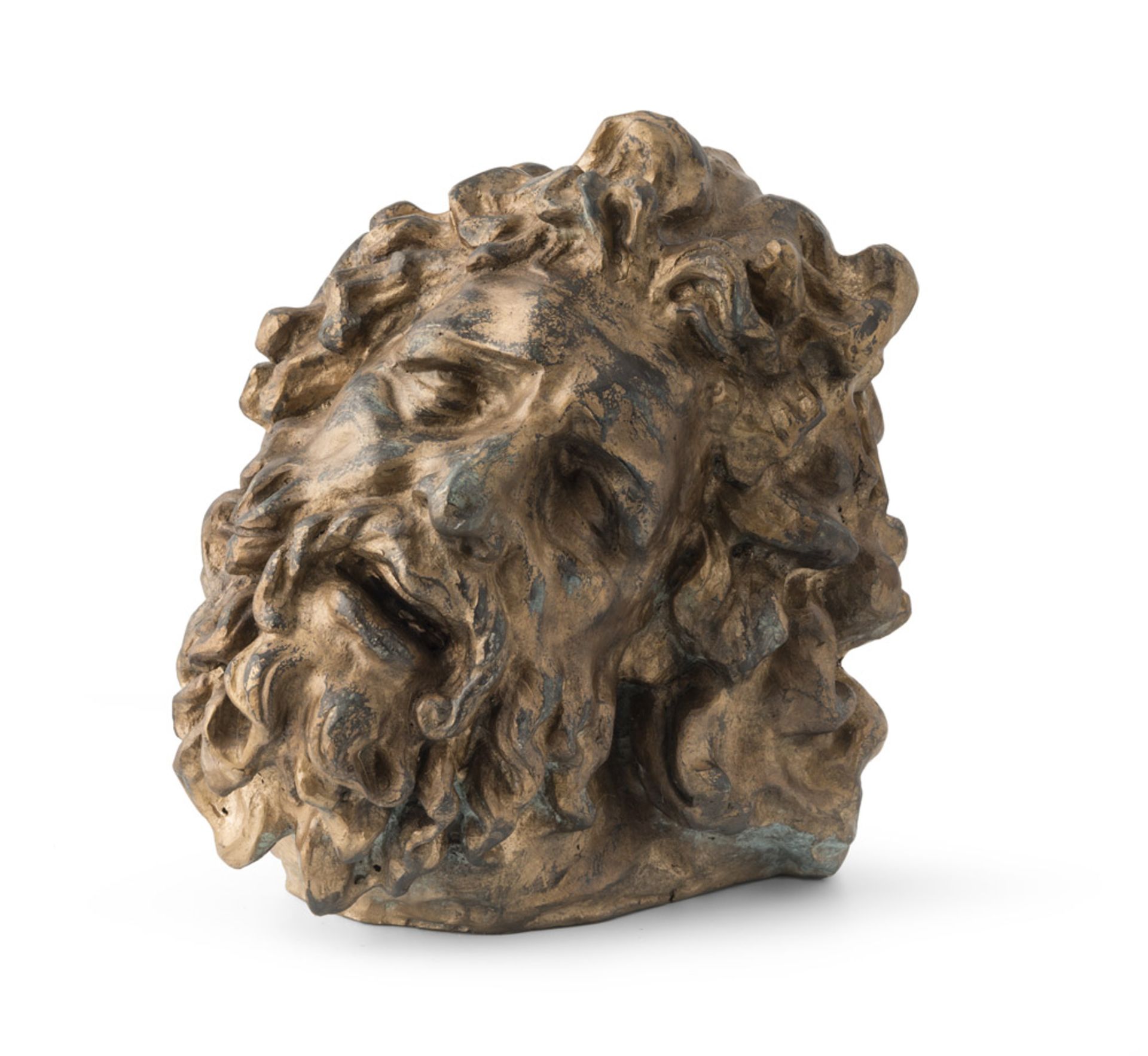 HEAD OF LAOCOONTE IN ORMOLU – 19TH CENTURY