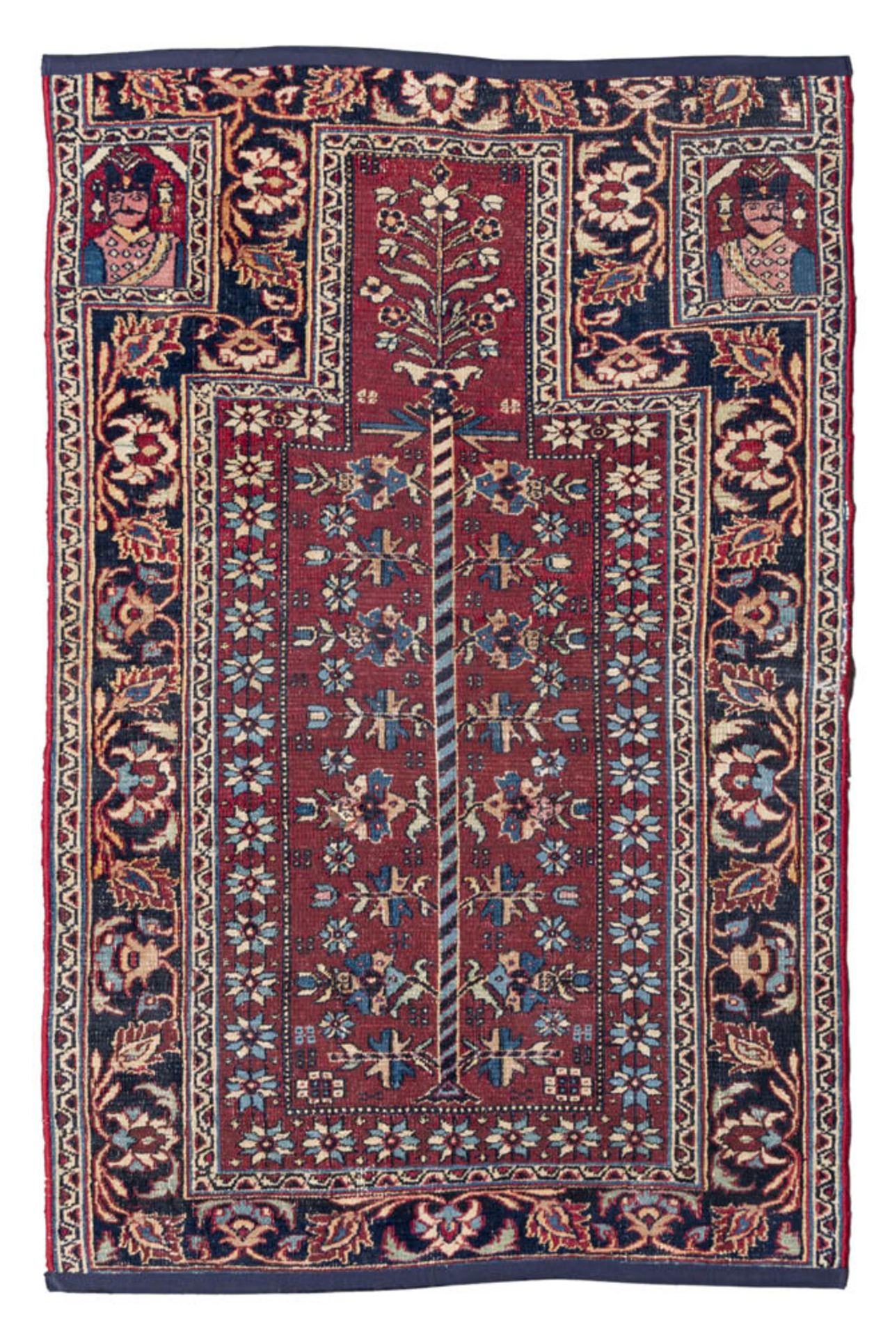 FIGURATIVE TEHERAN CARPET – PERSIA MID-20TH CENTURY