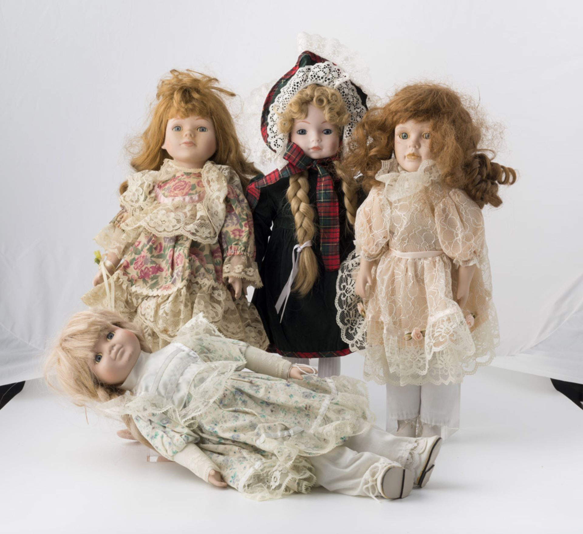 FOUR DOLLS – 20TH CENTURY