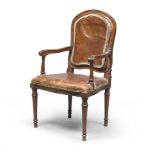 ARMCHAIR IN WALNUT – NORTHERN ITALY – 18TH CENTURY