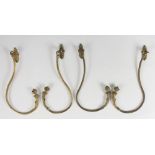 TWO PAIRS OF CURTAIN RODS IN ORMOLU – 19TH CENTURY