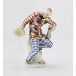 CLOWN'S FIGURE IN PORCELAIN – MEISSEN INIZI