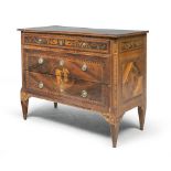 BEAUTIFUL COMMODE IN VIOLET WOOD – LOMBARDY LOUIS XVI PERIOD