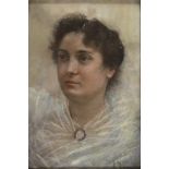 CESARE TROPEA (Naples 1861 - 1914) WOMAN'S PORTRAIT