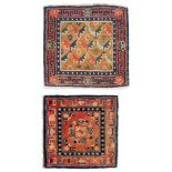 TWO SMALL TEMPLE CARPETS – TIBET LATE 19TH CENTURY