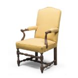 WALNUT ARMCHAIR – ITALY NORTHERN 18TH CENTURY