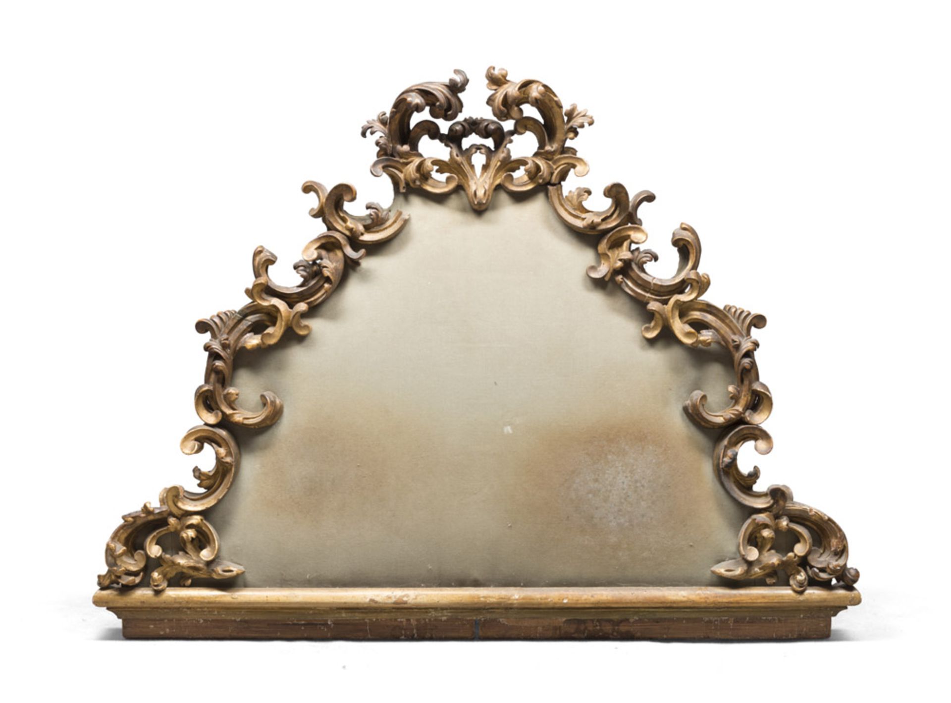 BEAUTIFUL HEAD OF THE BED IN GILTWOOD – ROME FINE 17TH CENTURY