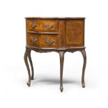 BEDSIDE IN WALNUT AND OLIVE TREE – VENETO LATE 19TH CENTURY