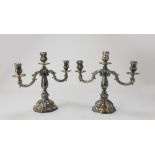 A PAIR OF CHANDELIERS IN SILVER – PUNCH TALIA 1944/1968