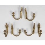 THREE PAIRS OF CURTAIN RODS IN ORMOLU – 19TH CENTURY