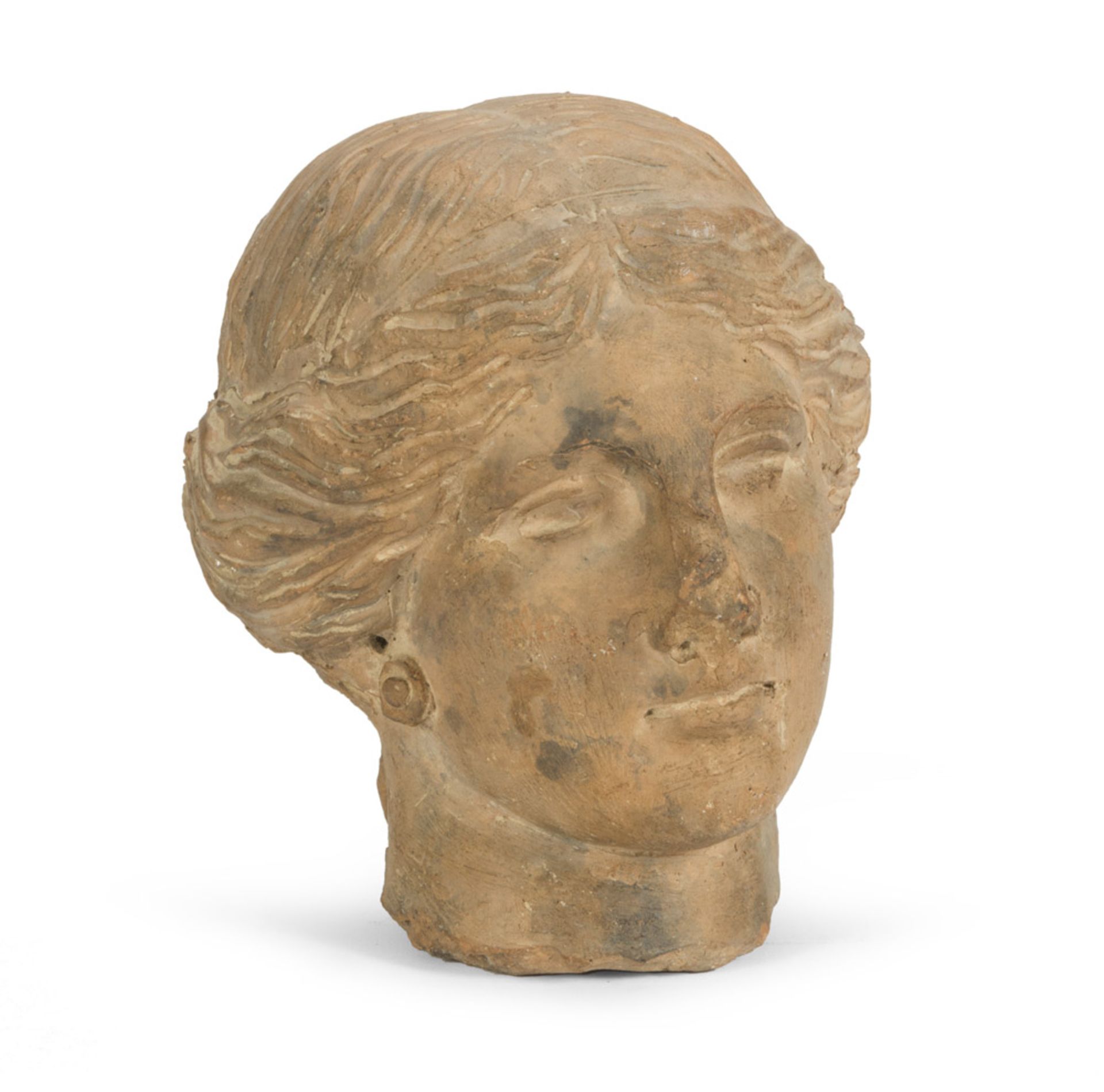 EARTHENWARE HEAD – CENTRAL ITALY – 18TH CENTURY