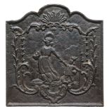 FIREPLACE PLACQUE IN CAST IRON – PROBABLY FRANCE 19TH CENTURY