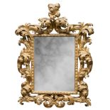 EXCEPTIONAL GILT WOOD MIRROR – ROME EARLY 18TH CENTURY