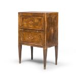 WALNUT BEDSIDE – NAPLES LATE 18TH CENTURY