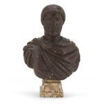 SMALL PORPHYRY BUST – 19TH CENTURY