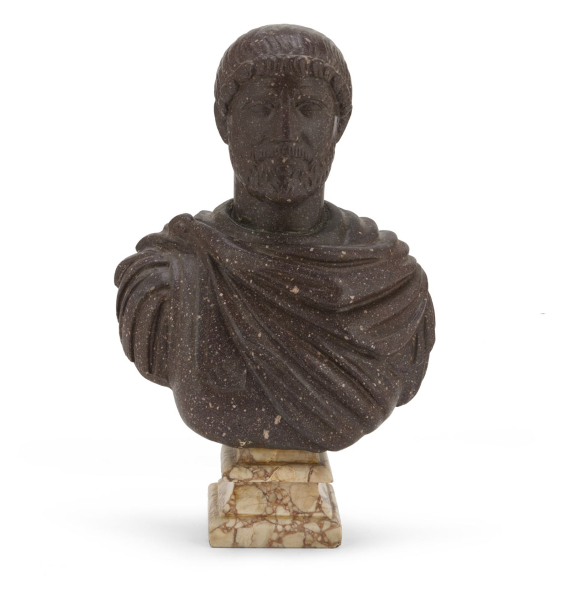 SMALL PORPHYRY BUST – 19TH CENTURY