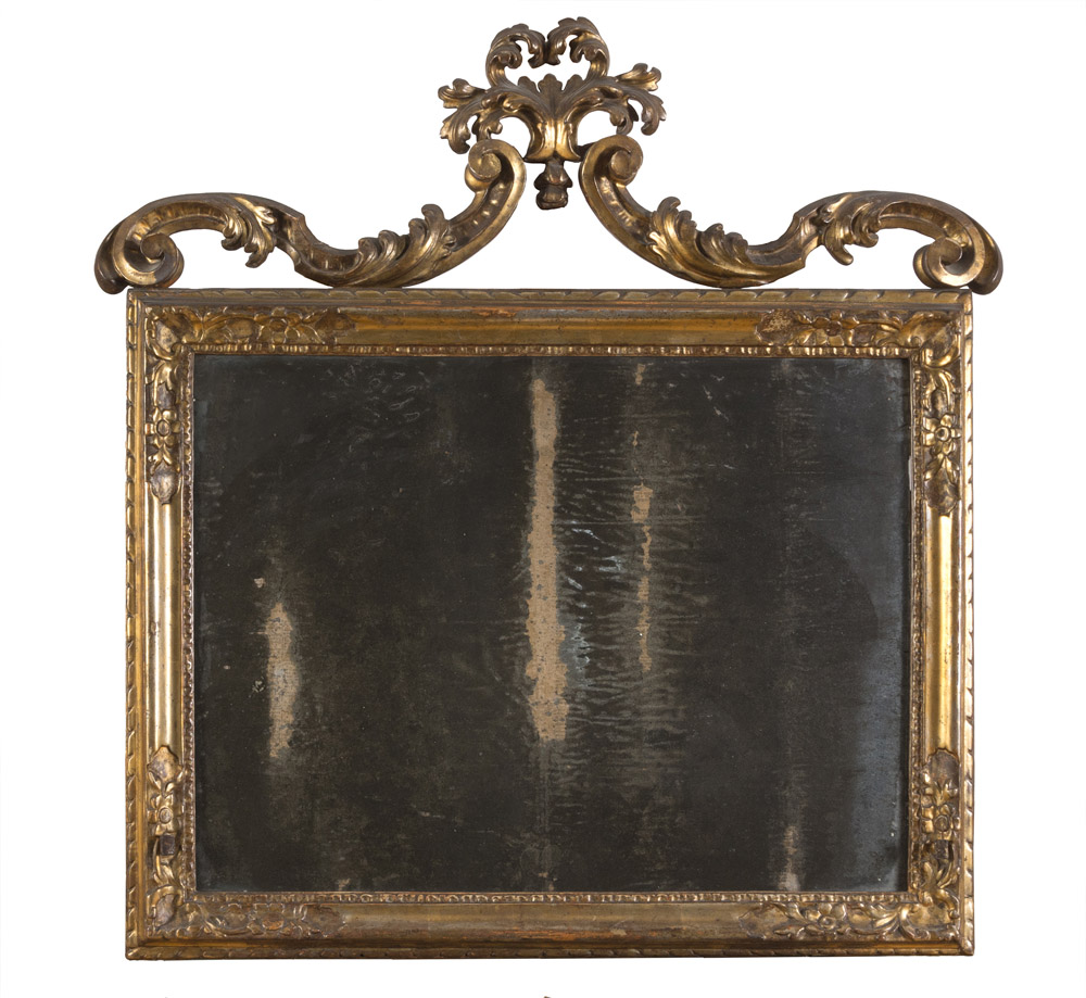 GILT WOOD MIRROR – PROBABLY VENICE SECOLO