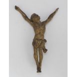 SMALL SCULPTURE OF CHRIST, 17TH CENTURY in giltwood, with mobile arms. Measures cm. 19 x 13 x 3. One