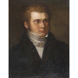 EUROPEAN PAINTER, EARLY 19TH CENTURY. Portrait of gentleman. Oil on canvas, cm. 62 x 48. PITTORE