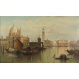 ENGLISH PAINTER, 19TH CENTURY CANAL GRANDE, VENICE Oil on canvas, cm. 77 x 120 Signed 'R. Phillips',