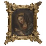 ROMAN PAINTER, 18TH CENTURY VIRGIN WITH BREVIARY Oil on canvas, cm. 48,5 x 40 PROVENANCE