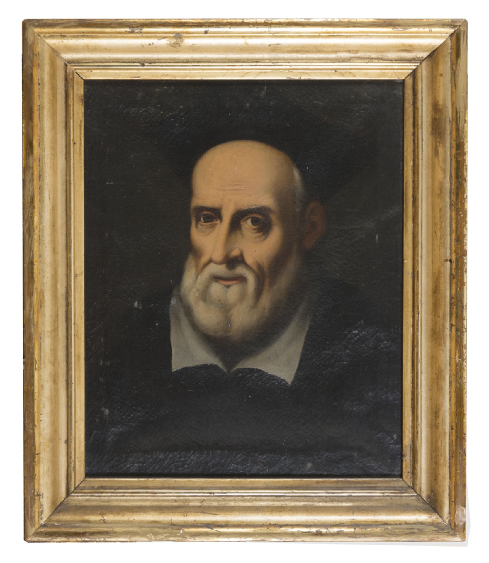 ROMAN PAINTER, 18TH CENTURY PORTRAIT OF ST. PHILLIP NERI Oil on canvas, cm. 49 x 39,5 Gilded frame