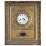 WALL CLOCK, VIENNA 19th CENTURY with frame in wood and dial in white enamel. Measures cm. 41 x 33