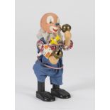 AUTOMA TOY, SECOND HALF OF 20TH CENTURY in wood, metal and plastic, representing a clown. Blower