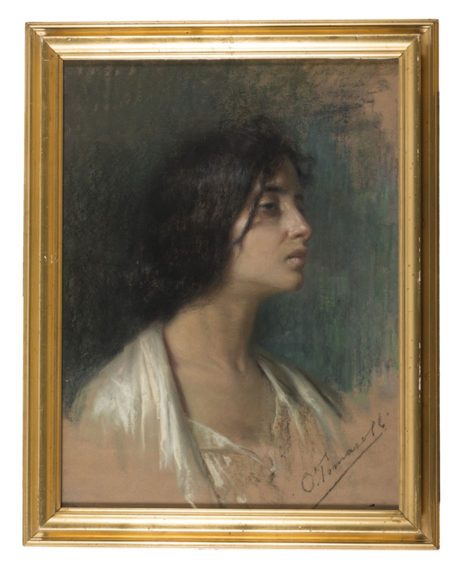 ONOFRIO TOMASELLI (Bagheria 1866 - Palermo 1956) PORTRAIT OF ERNESTINA TELMATT CALLED EMMA VECLA