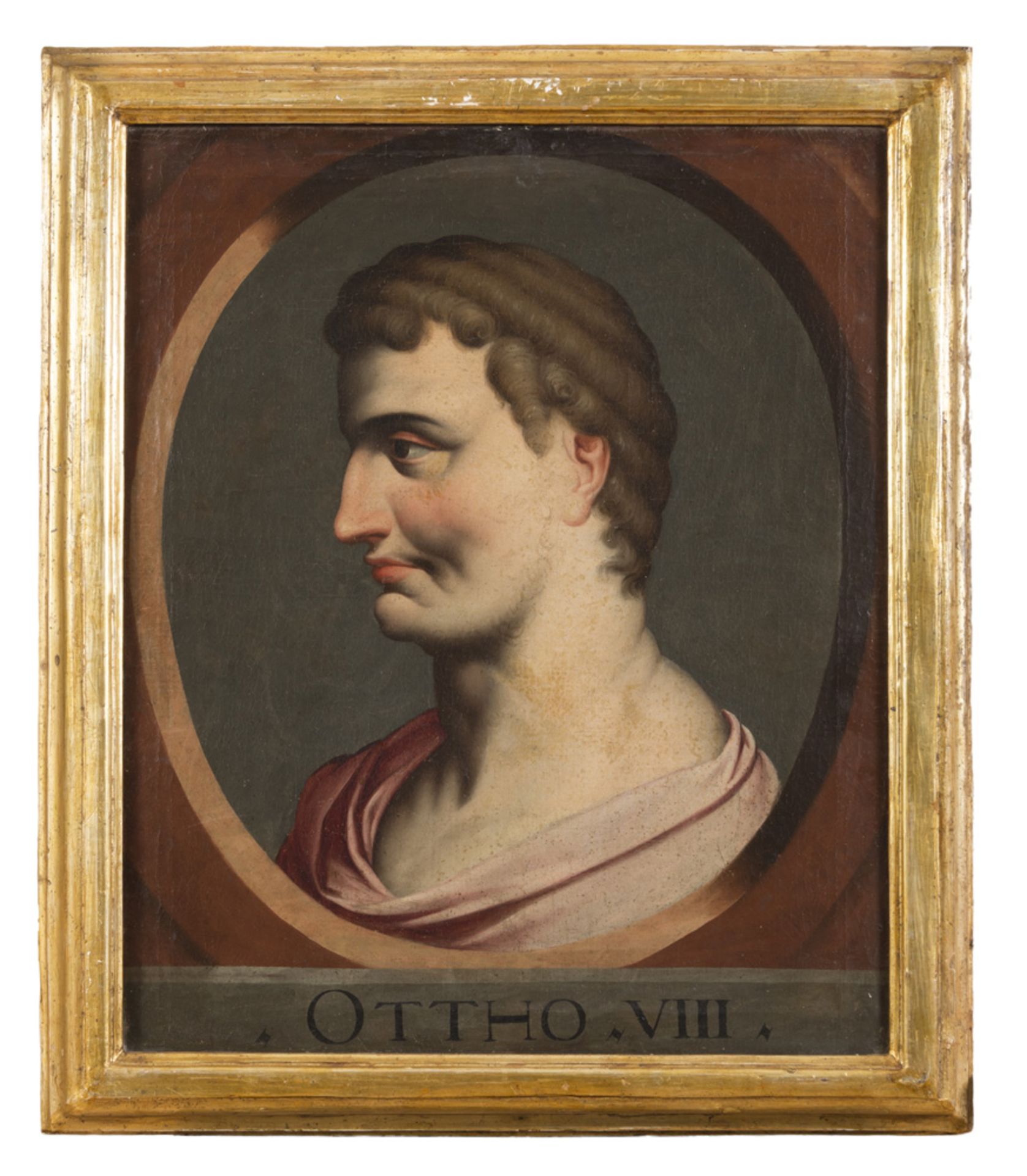 FLEMISH PAINTER, SECOND HALF OF THE 17TH CENTURY PORTRAITS OF THE TEN CESARS Ten oil paintings on - Image 6 of 10