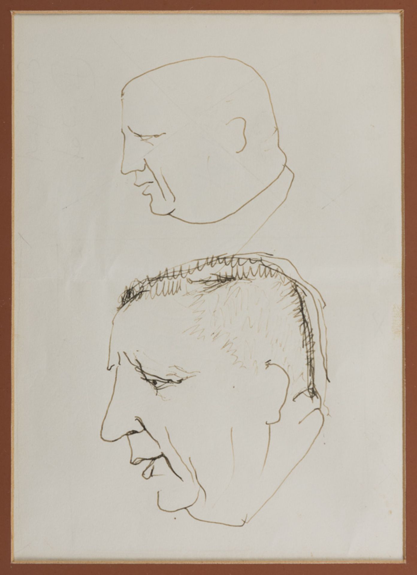 MINO MACCARI (Siena 1898 - Rome 1989) STUDIES OF POLITICIANS - Bild 2 aus 3