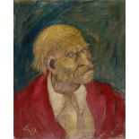 MANUEL CAMPUS (Domus De Maria 1928) Portrait of elderly Oil on canvas, cm. 50 x 40 Signature