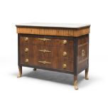 BEAUTIFUL COMMODE IN WALNUT, LUCCA EMPIRE PERIOD