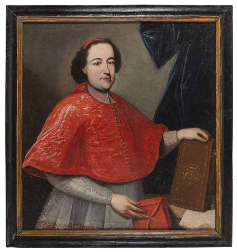 ROMAN PAINTER, HALF 17TH CENTURY PORTRAIT OF THE CARDINAL DECIO AZZOLINO (?) Oil on canvas, cm. 91 x