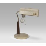 LAMP IN BAKELITE, 1970s conic shaft in beech tree. Measures cm. 38 x 30 x 20. LUME IN BACHELITE,