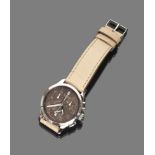 WOMEN'S WRIST WATCH, BRAND VICTORINOX SWISS ARMY steel case, dial to brown enamel with Arabic