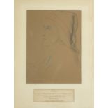 ITALIAN PAINTER, 20TH CENTURY Dante, after Giotto Reproduction on brown paper, cm. 43 x 32 Subtitled