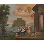 JACQUES STELLA, entourage of (Lione 1596 - Paris 1657) THE TOILET OF VENUS Oil on canvas, cm. 67 x