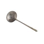 SPOON IN NIELLO SILVER, PUNCH RUSSIA LATE 19TH CENTURY