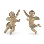 BEAUTIFUL PAIR OF CHILDREN'S SCULPTURES, ROME LATE 17TH CENTURY