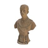 SCULPTOR LATE 19TH CENTURY UMBERTO II OF SAVOIA Earthenware, cm. 29 x 17 x 11 Signature and date