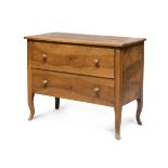 SMALL CHEST OF DRAWER IN CHERRY TREE, CENTRAL ITALY, EARLY 19TH CENTURY to two great drawers on