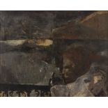 UGO ATTARDI (Sori 1923 - Roma 2006) Tramonto, 1960 Olio su tela, cm. 95 x 120 Firma e data in