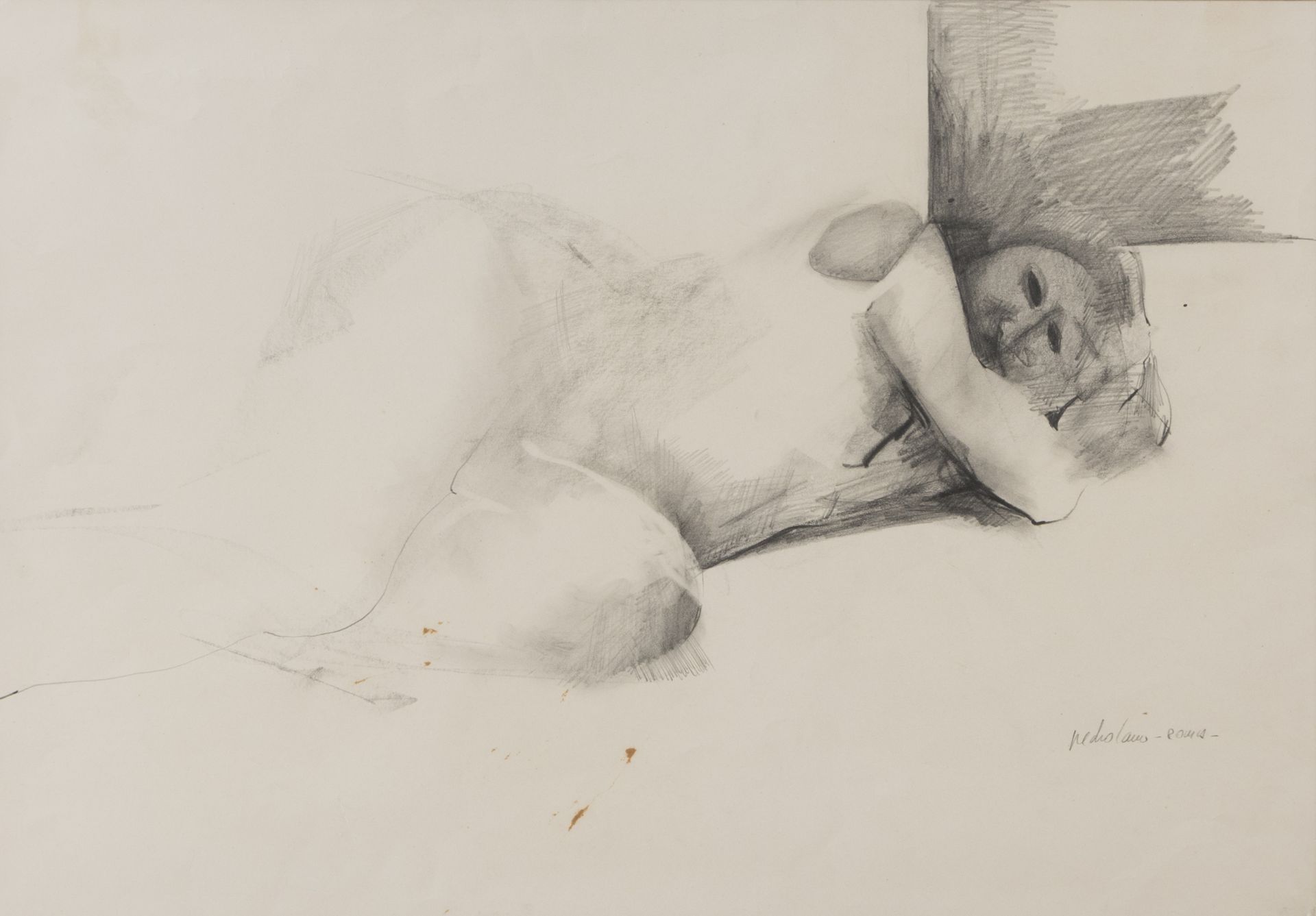 PEDRO CANO (Blanca 1944) Nudo sdraiato
