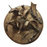LUCIO FONTANA (Rosario 1899 - Comabbio 1968) Cavallo, 1968 Medaglia in bronzo, ex. nd Diametro cm.