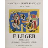 FERNAND LÉGER (Argentan 1881 - Gif-sur-Yvette 1955) Mostra Maison de la pensée Française, 1959