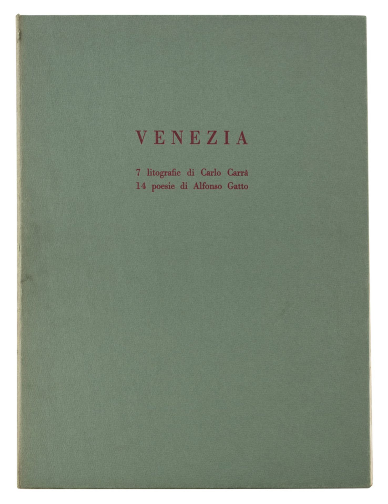 CARTELLA 'VENEZIA' DI CARLO CARRÁ contenente sette litografie di Carlo Carrà, con quattordici poesie - Bild 2 aus 2