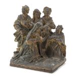RARE EARTHENWARE GROUP OF THE NATIVITY, NORTHERN ITALY OR FRANCE LATE 16TH CENTURY